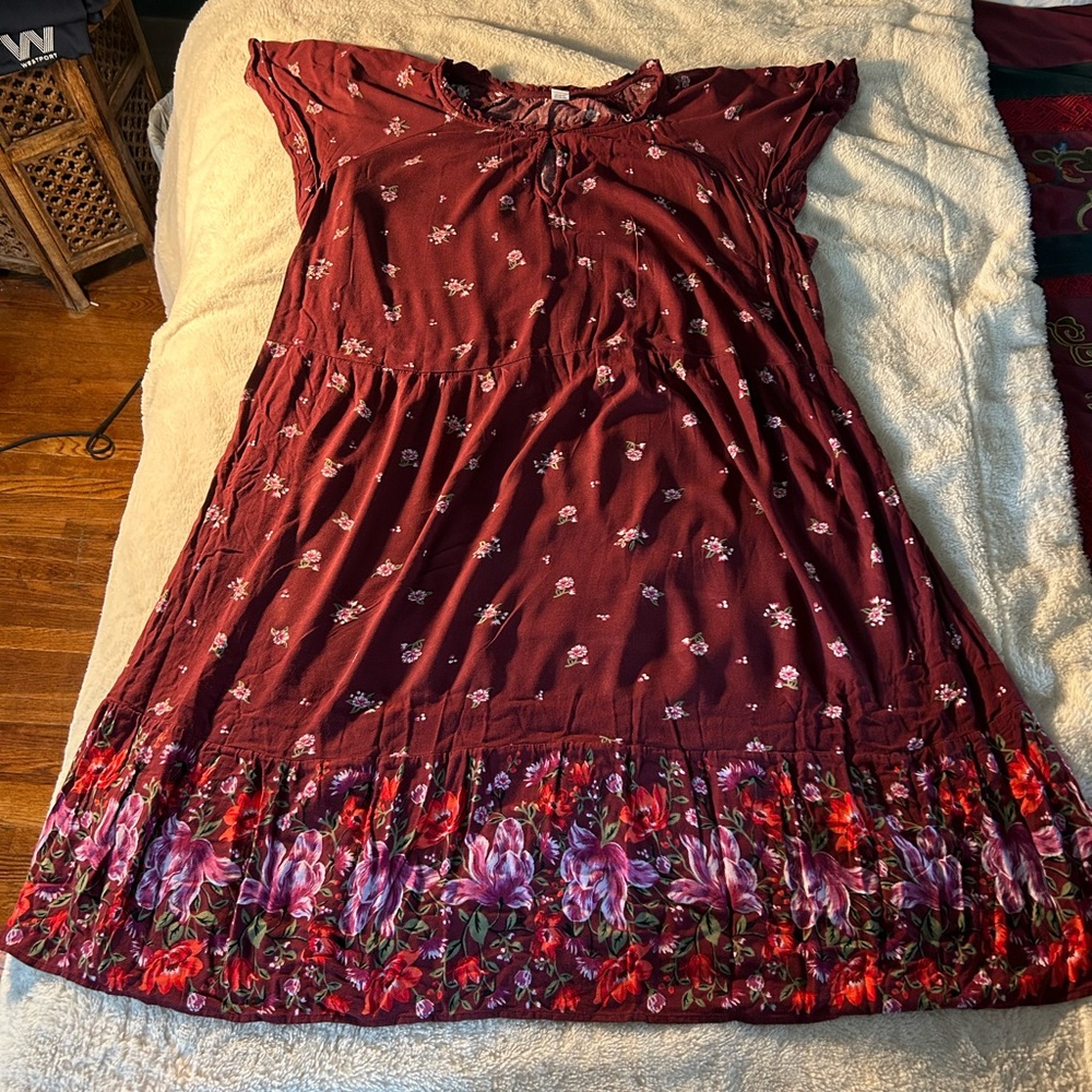 Floral dress, used from Old Navy.